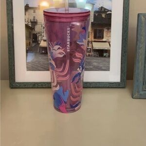 Starbucks Pink and Blue Artistic Tumbler